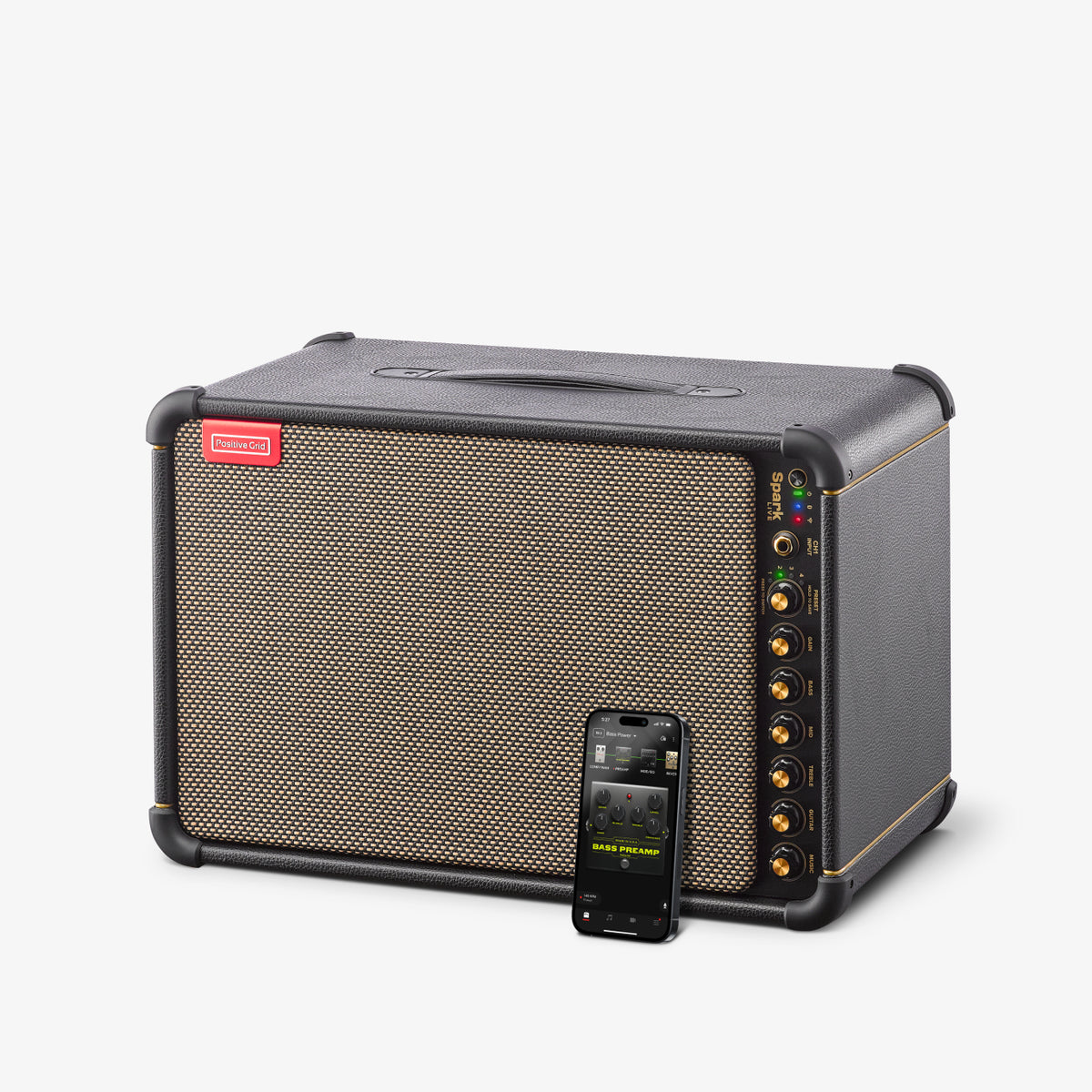 Positive Grid Spark 40-Watt Combo Practice Guitar Amplifier Electric Bass  and Acoustic Guitar Amp with Spark Mobile App