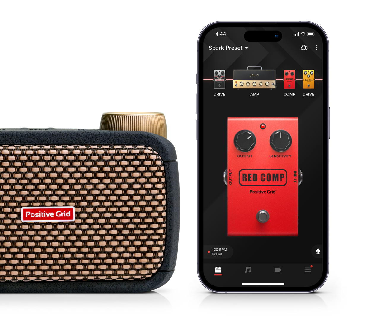 Positive Grid Spark MINI 10W Portable Smart Guitar Amp and Bluetooth Speaker