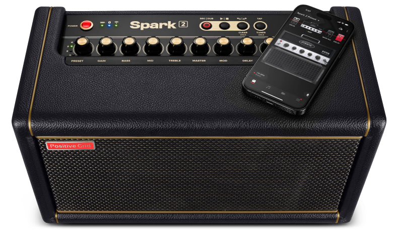 Spark 2 | 50-Watt Smart Guitar Practice Amp & Bluetooth Speaker | Positive  Grid